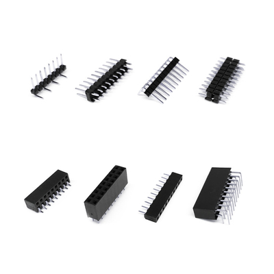 40 دبوس 2.54mm الذكور دبوس رأس المرفق صف واحد عمودي للسيارات