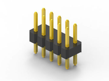 رابط رأس الدبوس الذكور DIP 2mm Pitch صف مزدوج مواد اتصال النحاس