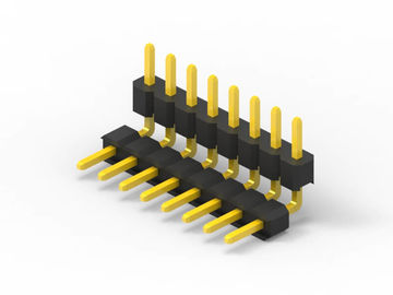 وصلة دبوس PCB 2.0mm مساحة ، نحاس واحد الصف ربط رأس