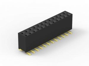 2.54ملم عقدة رأس إمرأة رابط ، SMD صف مزدوج رأس إمرأة سوكت