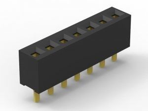 وحدات اتصال لوحات الـ Pcb الإناث من صف واحد ، 1 - 50 رقم PIN وحدات اتصال لوحات الدوائر