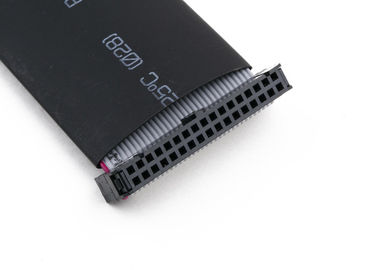 2.54mm IDC التجميع الكابل الشريط المسطح مع أنبوب التقلص الحراري الطول المخصص