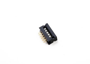 2 * 5 دبوس DIP وصلة وصلة 2.54mm مساحة صف مزدوج PBT مقاومة العزل المواد