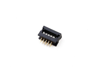 2 * 5 دبوس DIP وصلة وصلة 2.54mm مساحة صف مزدوج PBT مقاومة العزل المواد
