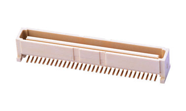 64 PIN Bit PCB Board To Board Connector 1.0MM مقعد عمودي لون البيج مواد LCP