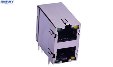 رابط شبكة Rj45 عالي المستوى طبقة مزدوجة مع مصباح LED مخصص