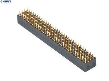 DIP 4 X 10 دبوس إمرأة ربط الرأس 2.00mm أربعة صفوف الفوسفور البرونز المادة الاتصال