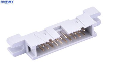 2.54 Pitch IDC Box Header Connector عازل رمادي مستطيل PBT