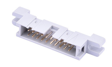2.54 Pitch IDC Box Header Connector عازل رمادي مستطيل PBT