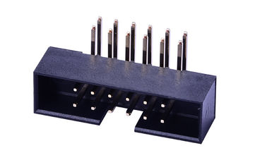 ربط رأس مربع الزاوية اليمنى 2 * 6 دبوس PA6T ارتفاع 4.8mm تصنيف التيار 2.0AMP