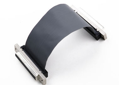 SCSI إمرأة 1.27 ملم كابل شريط مسطح ، محمي 34 دبوس كابل شريط مسطح