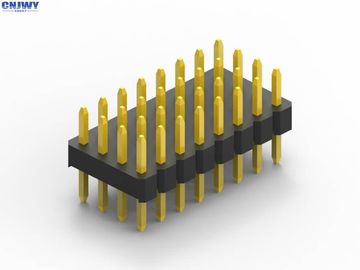 ثلاثة صفوف 5U PCB Header Connector DIP نوع الذهب فلاش العزل الأسود