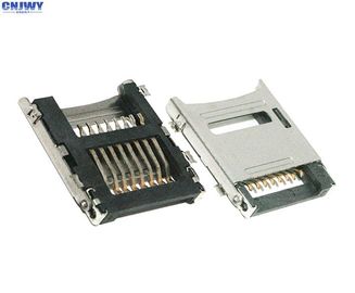 نوع Flip TF رابط بطاقة Micro SD 1.8 ملم ارتفاع مقاومة الاتصال 100 MΩ Max
