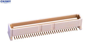 64 PIN Bit PCB Board To Board Connector 1.0MM مقعد عمودي لون البيج مواد LCP