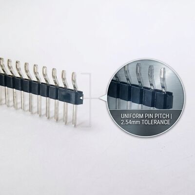 مساحة 1.27 ملم مزدوجة SMT الذكور عقدة رأس المكونات المدمجة PCB تصميم سطح جبل