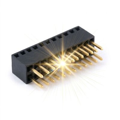0.8 مللي متر الملعب غرامة الملعب الميزانين أنثى رأس موصل صف مزدوج 2x30P التراص PCB المقبس