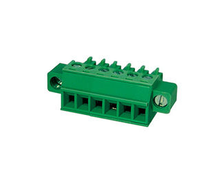 رابط بلوك المحطة القابل للدخول CPT 3.81mm Pitch 1 * 10P Green PA66 SN مغلفة 30-16AWG