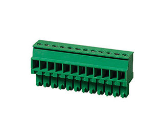 PA66 SN مغلفة 30-16AWG وصلة كتلة المحطة CPT 3.81mm Pitch 1 * 10P الأخضر