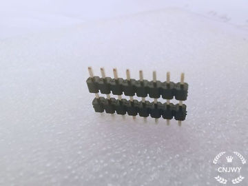 وصلة في ذكر دبوس الرأس رابط 1 * 8P L = 14mm مزدوج البلاستيك 0.8U الذهب فلاش PE التعبئة والتغليف