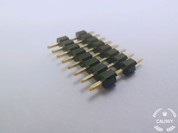 وصلة في ذكر دبوس الرأس رابط 1 * 8P L = 14mm مزدوج البلاستيك 0.8U الذهب فلاش PE التعبئة والتغليف