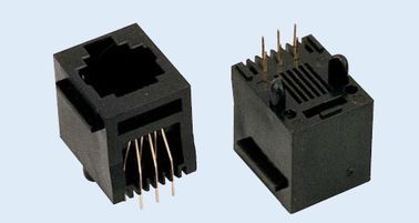 البلاستيك BMS RJ11 الزاوية اليمنى جميع PBT&amp;Pa66 6P6C محول PCB