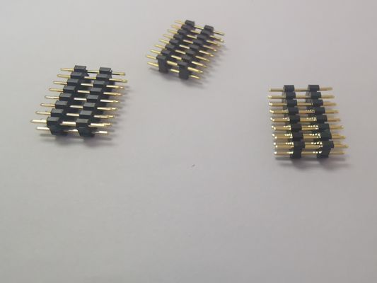 12 دبوس صف مزدوج ذكر دبوس ربط رأس 1.0mm الطول الطول تخصيص