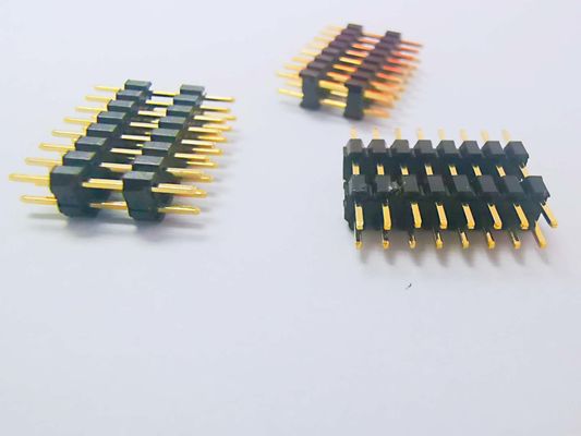 2.00mm الذكور دبوس 10 دبوس رأس المرفق صف مزدوج مع غطاء رولي قبعة