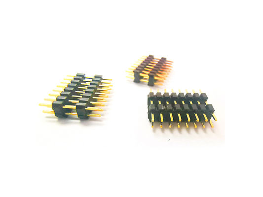 PA6T 2.0MM Pitch 2 * 8P وصلة دبوس الزاوية اليمنى UL94V-0
