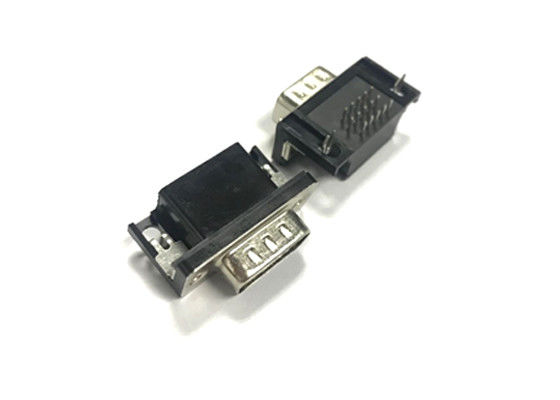 PBT HDR الزاوية اليمنى الذكر الإناث 15 دبوس AWG24 D Sub Connector