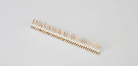 الزاوية اليمنى 2 * 40P PA6T 2.0mm Pitch Pin Header Connector