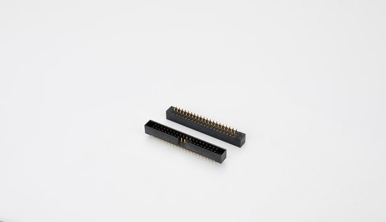 الصف المزدوج المستقيم PA6T 38P 2.54mm Pitch PCB Box Header