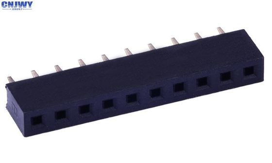 الصف الواحد 1.0AMP PA6T ربط الرأس الأنثوي PCB 2.0mm Pitch