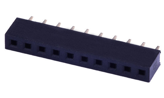 الصف الواحد 1.0AMP PA6T ربط الرأس الأنثوي PCB 2.0mm Pitch