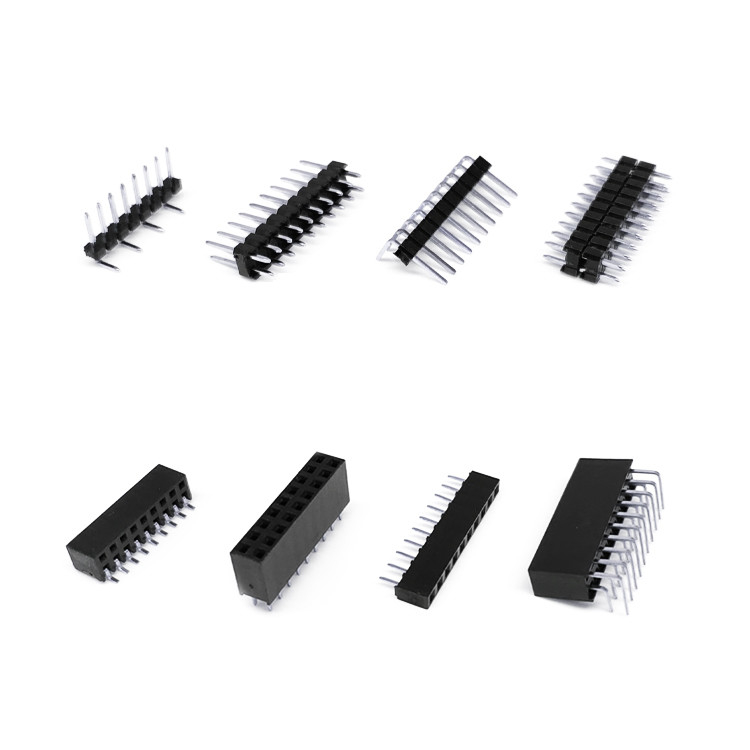 40 دبوس 2.54mm الذكور دبوس رأس المرفق صف واحد عمودي للسيارات