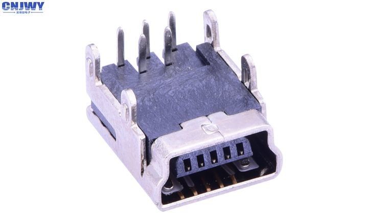 ميني 90 درجة ميكرو USB المرفق التصحيح الهاتف الخلوي سوكت مشهود الجهد 30 فولت