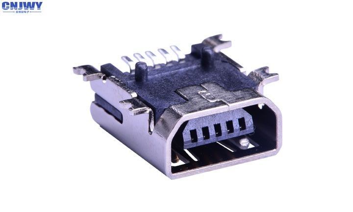 مقعد الأم وصلات المدخلات والمخرجات SMT Micro USB 5 PIN للجهاز المحمول