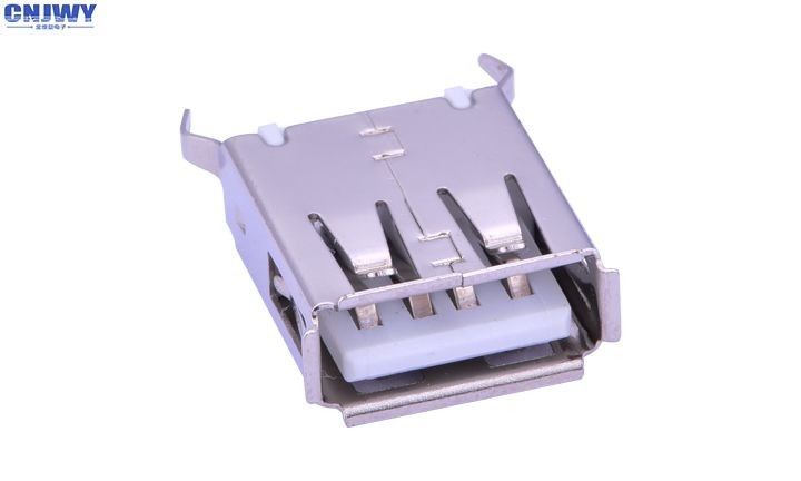 وصلة خط البيانات USB إمرأة ، نوع AF Micro USB Pcb Connector