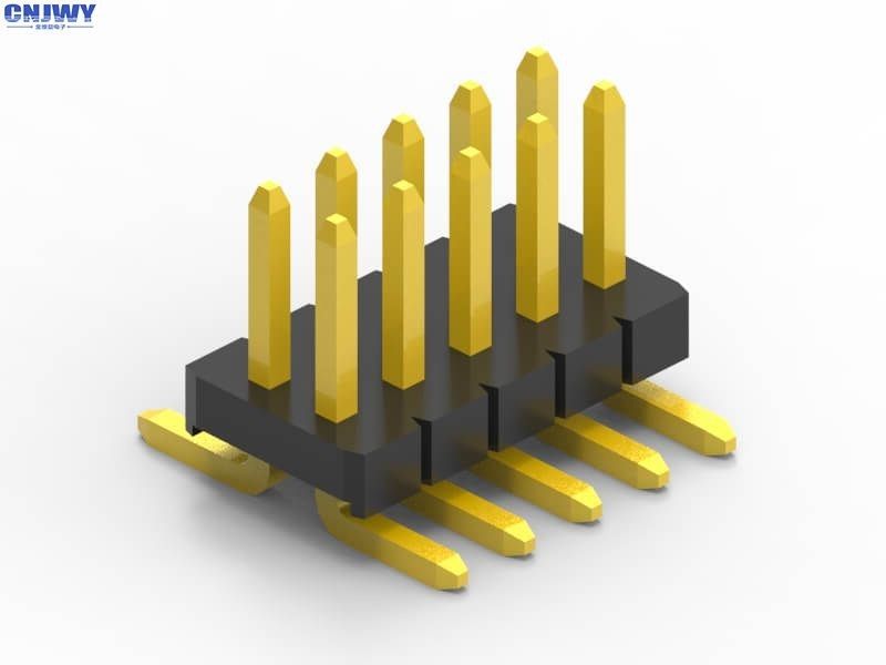 SMD / SMT مخصصة ذكر ربط رأس PCB 1.27 مم 2 دبوس إلى 50 دبوس