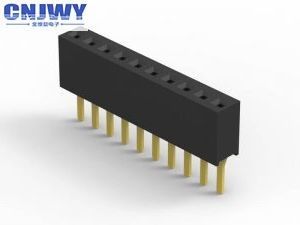 مشبك رأس الـ PCB الأسود الإناث 1.27mm الطول مواد LCP H = 2.1mm