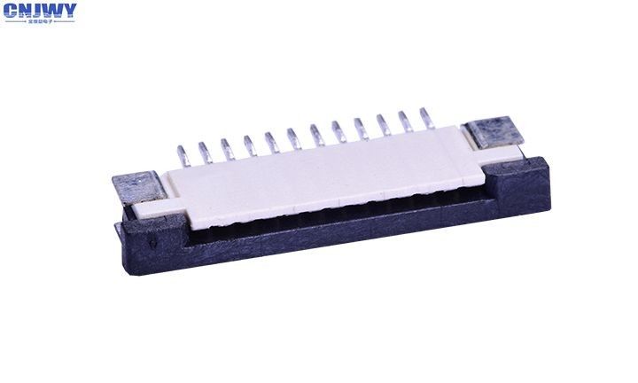 ربط كابل FPC الأفقي 1mm ارتفاع الطوق 2.46 MM طلاء القطن البيج