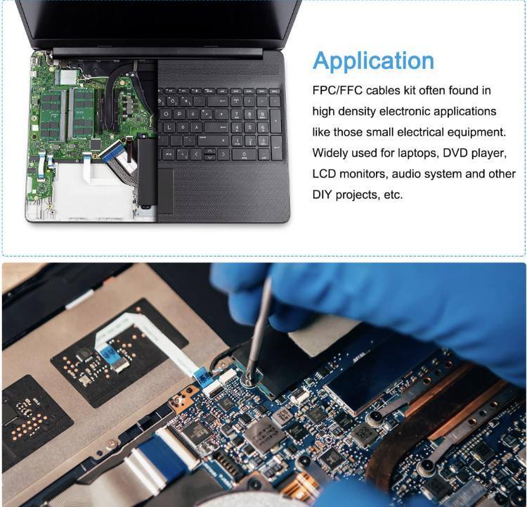 تجميع كابلات FFC دائمة الصلاحية ذات مرونة عالية ودقة عالية مناسبة للأجهزة الإلكترونية المعقدة