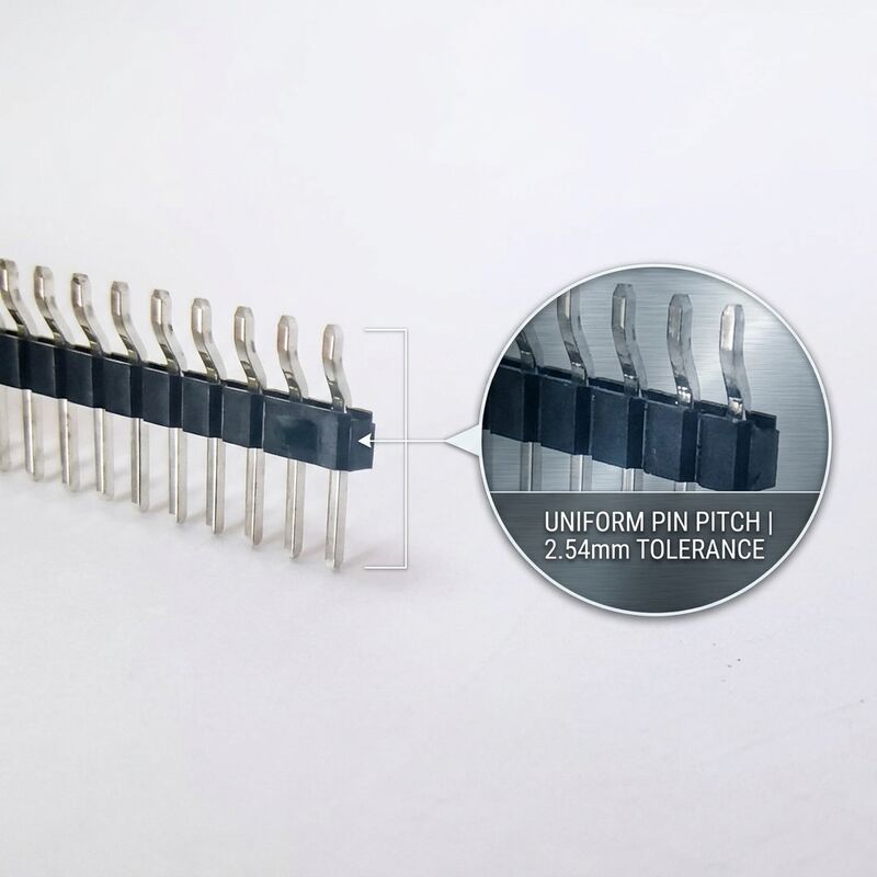 مساحة 1.27 ملم مزدوجة SMT الذكور عقدة رأس المكونات المدمجة PCB تصميم سطح جبل