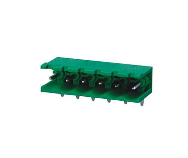5.08mm مركز الفضاء محطة ربط الشريط 1 * 08P PA66 SN مغلفة DIP / RA 300V 18A