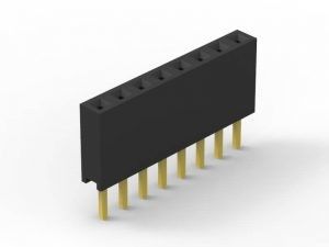 DIP صف واحد رأس الإناث ، بلاستيك العقدة رأس رابط الإناث ارتفاع 4.0mm